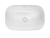Раковина Kerald 610*400*145 мм накладная, белый 