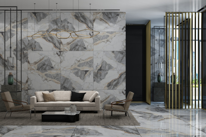 Керамогранит Cupid Grey glossy 60*120