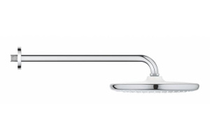 26668000 GROHE Tempesta 250 Верхний душ 250, круглый c душевым кронштейном 380мм, хром