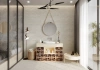 Плитка настенная Wavy Grey Rec 30*90
