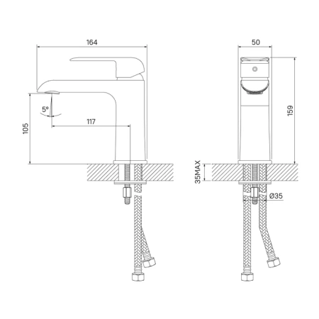 Смеситель для умывальника, CALSB00i01