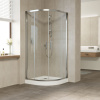 Душевой уголок Vegas Glass ZS 100 08 01 профиль глянцевый хром, стекло прозрачное