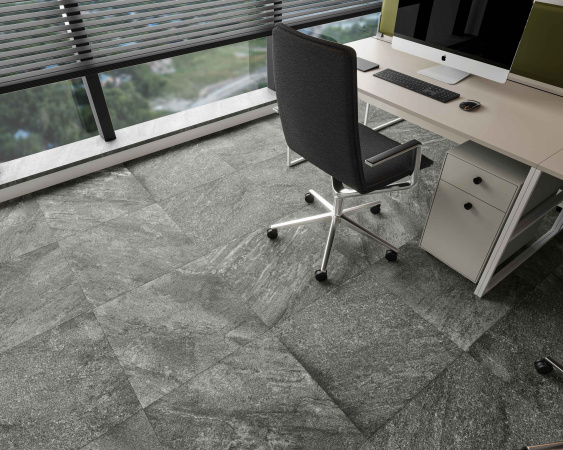 Керамогранит Quartzite Nero punch matt 9мм 60*60 R10