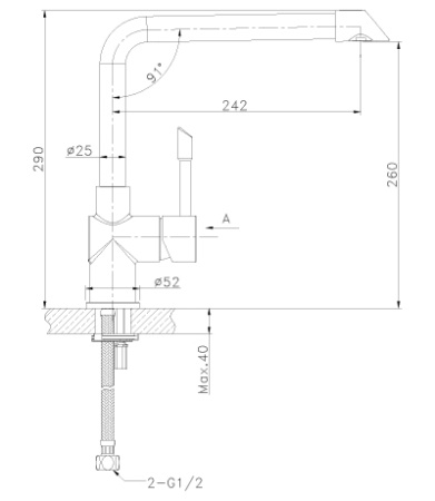 Смеситель Lemark Expert LM5074S для кухни