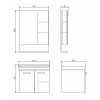 COMFORTY Тумба-умывальник "Рига-60" дуб сонома с раковиной COMFORTY 9335-60