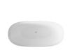 PAMPERO (Памперо) Ванна акриловая отдельностоящая 1700*800*580, слив-перелив хром, белый