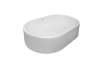 Раковина Kerald 520*330*130 мм накладная, белый