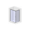 Душевой уголок Vegas Glass ZP+ZPV 120*100 05 01 профиль бронза, стекло прозрачное