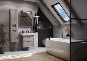 Сильва 60 Тумба-Умывальник (Дуб Фьорд) раковина приобретается отдельно Нео 60