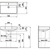 PRO S Раковина Laufen Pro S 8.1096.7.000.104.1 70 см