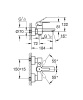33849001 GROHE Смеситель однорычажный для ванны Lineare, DN 15, хром