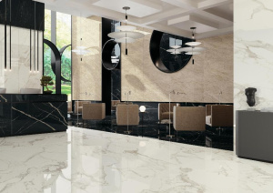 Керамогранит Empire Calacatta Black 60*120 Lapp рет.