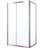 Душевой уголок ZA-F TUR NOVO h1900 120*90 08 01 профиль хром глянценвый стекло прозрачное