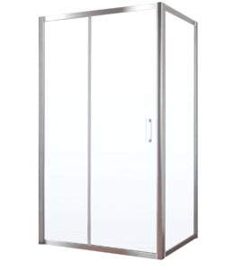 Душевой уголок ZA-F TUR NOVO h1900 120*90 08 01 профиль хром глянценвый стекло прозрачное