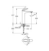 23719003 Смеситель для раковины GROHE Eurostyle, свободностоящий, хром (23719003)