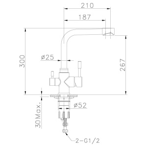 Смеситель Lemark Expert LM5061G для кухни, золото