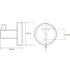 AMBER: одинарный крючок для одежды (10013160/250821/0521089/06, Чешская Республика)