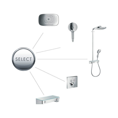 13171000 HG ShowerTablet Select Термостат для душа ShowerTablet Select 300 BM 1/2 хром