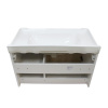 COMFORTY Тумба-умывальник "Рига-80" дуб сонома с раковиной COMFORTY 9335-80