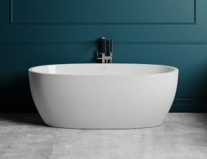 LUCE Отдельностоящая ванна Salini: 1700 х 850 х 580 мм S-Stone (Solix) Матовое