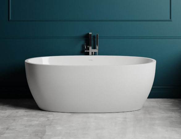 LUCE Отдельностоящая ванна Salini: 1700 х 850 х 580 мм S-Stone (Solix) Матовое