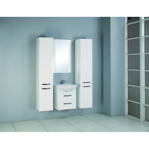 АРИЯ 50 М тумба белая 2 ящ (раковина Смайл 50) подвес