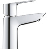 23337001 GROHE BauLoop Смеситель для раковины с ограничителем температуры, гладкий корпус, размер S, хром 