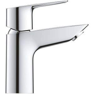 23337001 GROHE BauLoop Смеситель для раковины с ограничителем температуры, гладкий корпус, размер S, хром 